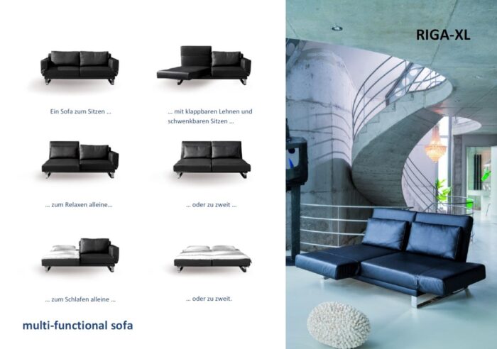 Schlaf- und Relaxsofa Riga XL von Franz Fertig – Bild 16