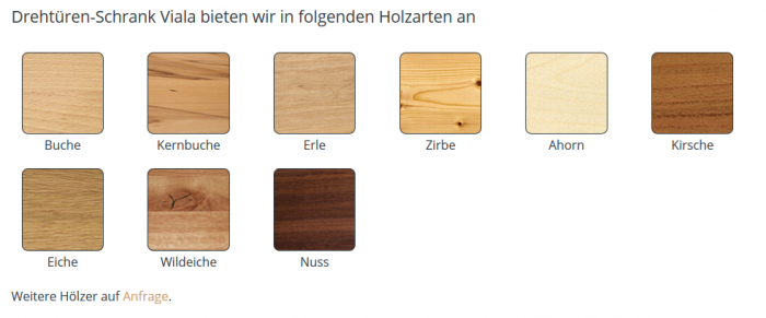Drehtürenschrank Viala von Holzschmiede – Bild 2