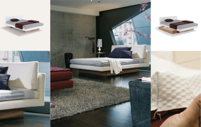 Natur-Polsterbett Lounge Night von dormiente – Bild 4