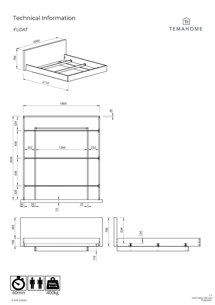 Bett Float von TemaHome – Bild 9