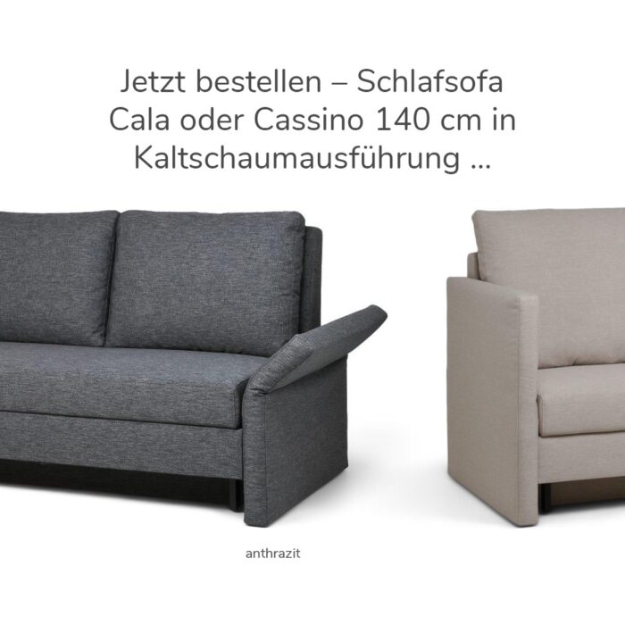 % Aktionsangebot Schlafsofa Cala, Cassino oder Cento von Wolkenweich – Bild 2