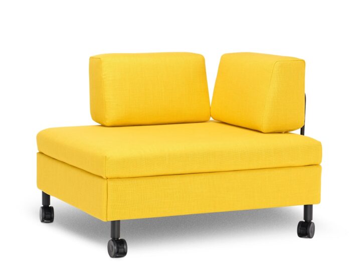 Schlafhocker / Schlafsessel mit Rollenfüssen von Swiss Plus