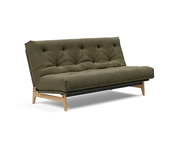 Angebot Schlafsofa Aslak Soft Spring in Cordufine Pine Green von Innovation Living / Sofort lieferbar