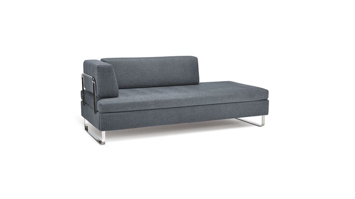 % Angebot Schlafsofa Doppio in Miyaki Bluet von Swiss Plus / Sofort lieferbar