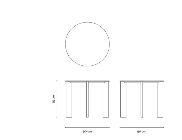 Esstisch Pilon rund von insan – Bild 5