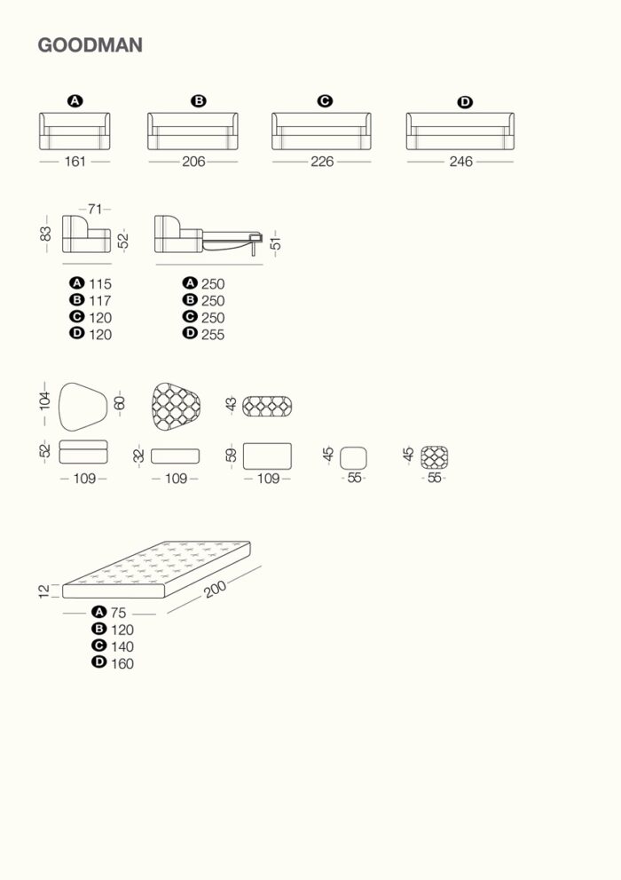 Modulares Schlafsofa Goodman von Milano Bedding – Bild 12
